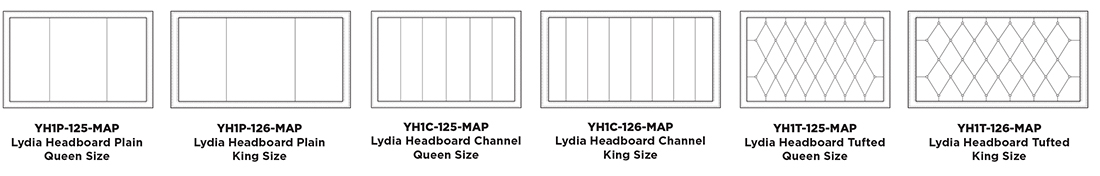 Lydia Headboard Options