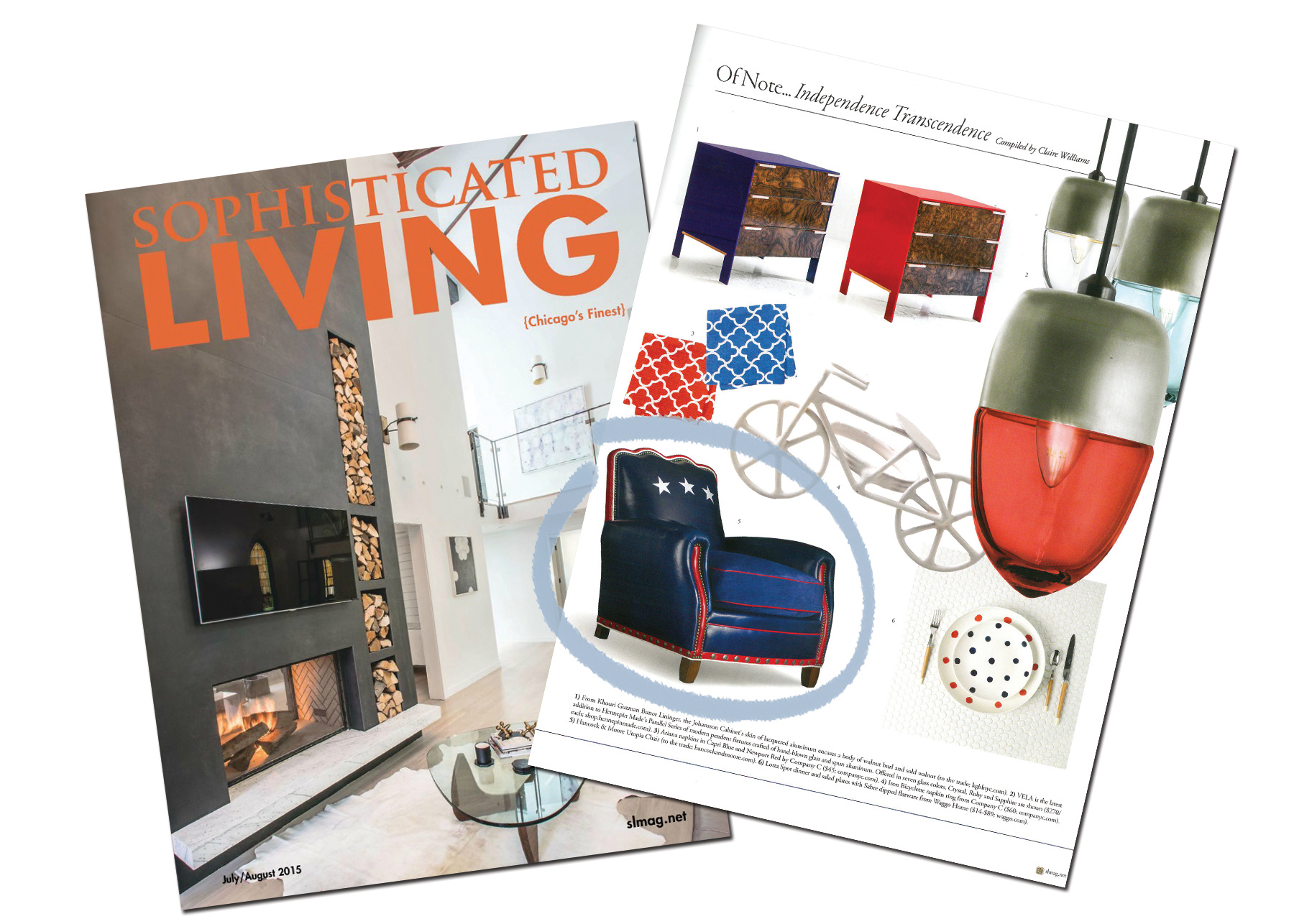  Sophisticated Living July/Aug. 2015-Utopia Chair 