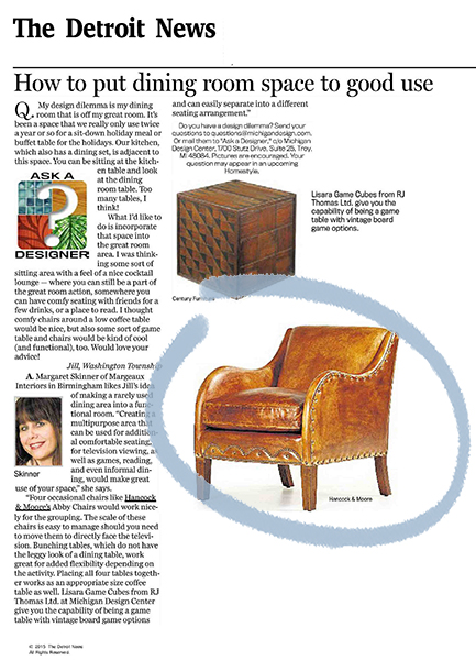  The Detroit News - Abbey Chair 