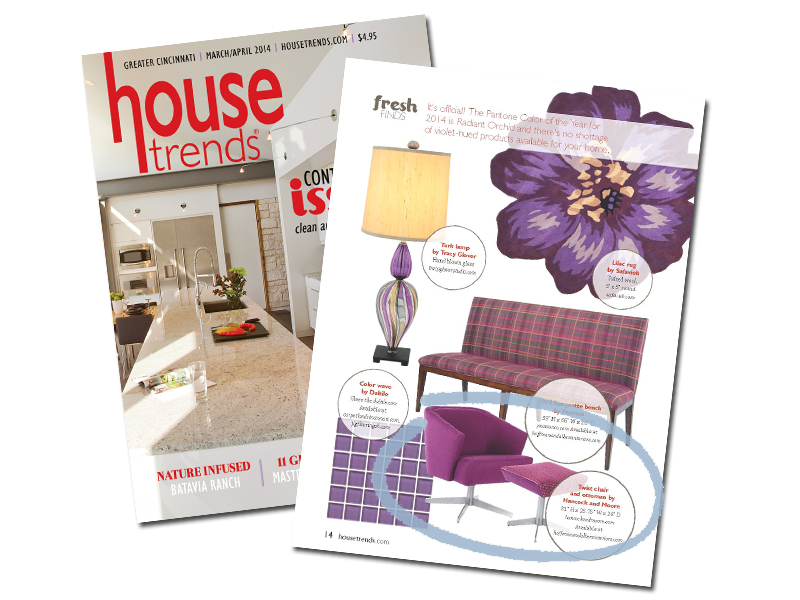  Housetrends March/April 2014-Twist Chair & Ottoman 