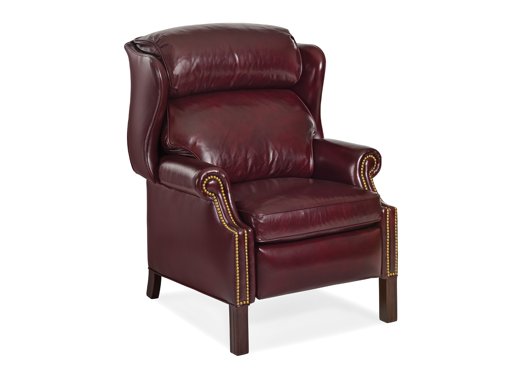 WOODBRIDGE CHIPPENDALE WING CHAIR RECLINER
