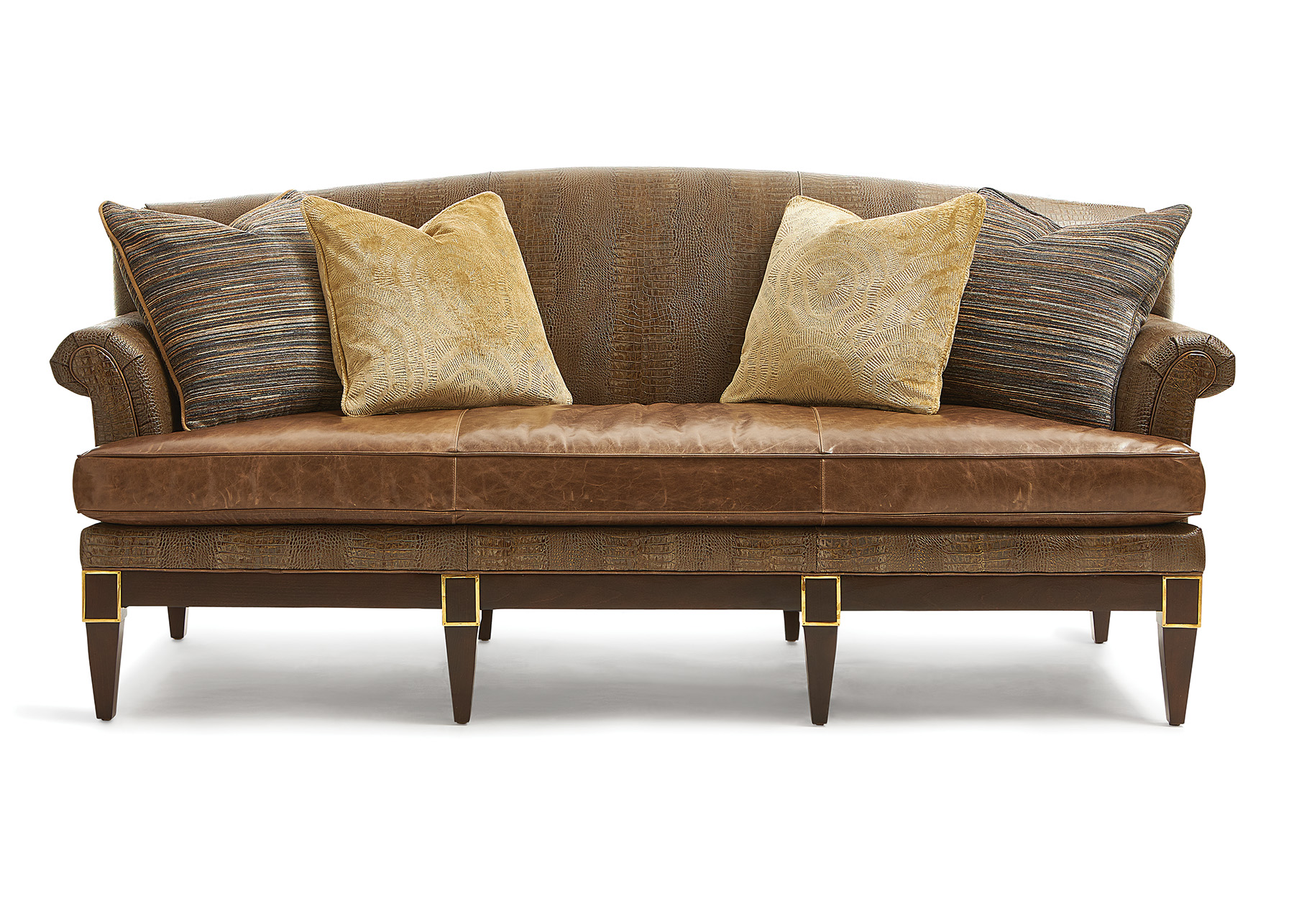 JULIA SOFA WITH METAL INSETS