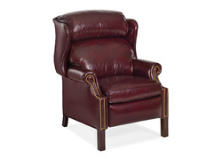 WOODBRIDGE CHIPPENDALE WING CHAIR RECLINER